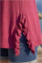 Pink Soft Touch Side Ruffle Top, Image 4 of 4