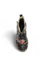 Black Womens Gothic Ankle High Boots-INCAS-036, Image 7 of 7
