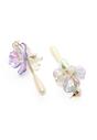 Lilac Lavender Butterfly Drop Earrings, Image 3 of 5