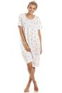 Blue Floral Dot Print Jersey Nightdress, Image 1 of 5