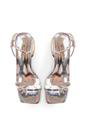 Silver Natalya Silver Square Toe Stiletto Mid Heels, Image 2 of 4