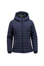 Navy Nautilus Quilted Hooded Jacket, Image 1 of 2