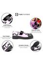 Pink TUK Footwear Pink Mary Jane Leather Goth Shoes - T2344, Image 3 of 7