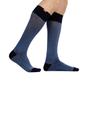 Navy Cotton Wide Graduated Compression Socks, Image 2 of 5