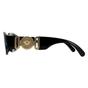 Black Versace Black Rectangle Black Dark Grey VE4361 Sunglasses, Image 3 of 4