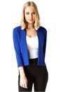 Royal Blue Cropped Knitted Shrug, Image 1 of 8