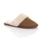 Tan Faux Fur Lined Mules Slippers, Image 1 of 5