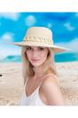 Beige Tulum - Wide Brim Sun Hat - Beige, Image 1 of 1
