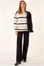 Ivory  Multi Stripe Knit Jumper, Image 2 of 5