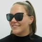 Black Butterfly Shiny Black Dark Grey Polarized RA5248 Sunglasses, Image 6 of 6