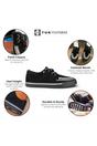 Black TUK Footwear Black Pointed Creeper Sneaker Suede Shoes, Image 3 of 8