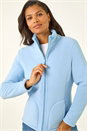 Light Blue  Reversible Fleece Zip Jacket, Image 4 of 6