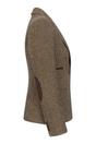 Brown Infinity Leather Brown Womens Tailored Brown Wool Blend Tweed Blazer, Image 5 of 6