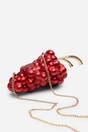 Maroon Jazz Grape Resin Clutch with Gold-Tone Accents, Image 6 of 7