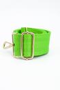 Lime Sarta Lime Plain Woven Wide Bag Strap, Image 3 of 4
