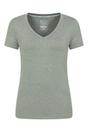 Khaki Vitality V Neck TShirt, Image 1 of 4