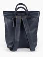Navy Blue Top Handle Faux Leather Backpack, Image 2 of 5