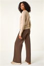 Natural  Sparkly V-Neck Ribbed Cardigan, Image 4 of 6