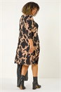 Natural  Curve Abstract Print Pocket Swing Dress, Image 3 of 5
