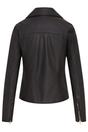 Black Classic Brando Biker Leather Jacket, Image 5 of 8