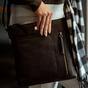 Black Assots London Black 'EDITH' Pebble Grain Leather Crossbody Bag, Image 2 of 2