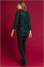 Green Shimmer Stripe Glitter Top, Image 2 of 4