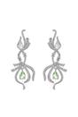 Silver Infinity Pear shaped Earrings, Image 1 of 4