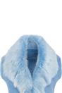Sky Blue Toscana Sheepskin Long Gilet-Sorocaba, Image 5 of 6