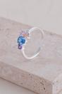 Multi Sterling Silver Colourful CZ One Size Ring, Image 1 of 4