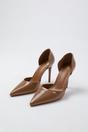 Mocha 'Aspen' Pointed Toe Stiletto High Heels, Image 2 of 4