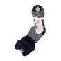Navy Ladies Fluffy Slouch Top Non Slip Thermal Bed Socks, Image 5 of 5