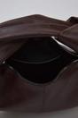 Dark Brown Oval Knot-Handle Mini Shoulder Bag, Image 2 of 3
