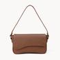 Tan 'BEVERLY' Pebble Grain Real Leather Shoulder Bag, Image 1 of 4