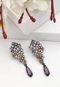 Purple Diva Contemporary Drop Earrings, Image 2 of 5