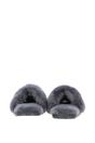 Grey Fenland England Grey 'Suzy' Real Sheepskin Fur Fluffy Sliders, Image 4 of 4