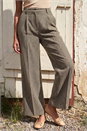 Brown Tweed Wide Leg Trouser, Image 2 of 5