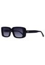 Black AVANT-GARDE PARIS Black Retro-Inspired Bold Rectangle Sunglasses, Image 1 of 7