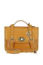 Ochre Stylish Real Leather Large Satchel Bag, Image 1 of 4