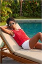 Red Crochet Knit Vest, Image 1 of 4