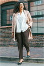 Dark Brown Curve Straight Leg Trouser, Image 7 of 7