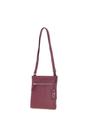 Burgundy 'Cienna' Real Leather Crossbody Bag, Image 2 of 5