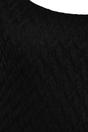 Black Textured Square Neck High Leg Swimsuit, Image 2 of 3