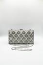 Silver Vintage Rhinestone Glamour Clutch Bag, Image 3 of 5