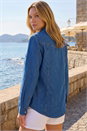 Blue Denim Front Pocket Shirt, Image 3 of 4