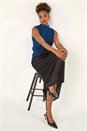Black Shimmer Overlay Skirt, Image 2 of 5