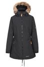 Black Celebrity Insulated Longline Parka Jacket, Image 1 of 5