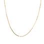 Gold Three Bead Sterling Silver Chain Satellite Necklace, Image 1 of 4