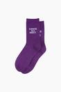 Purple Dance All Night Combed Cotton Glitter Socks, Image 4 of 4