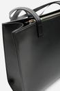 Black Bailee Double Handle Tote Bag with Central Fastening, Image 4 of 6