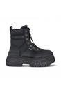 Black Womens Platform High Ankle Boots-Fusion, Image 1 of 7